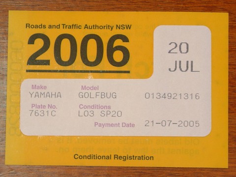 nsw registration labels